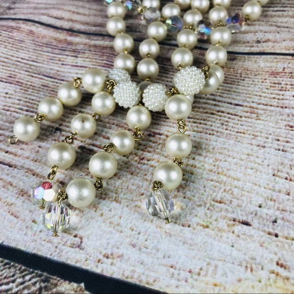 bebe Pearl and Gold Necklace Oversized - Picture 5 of 8